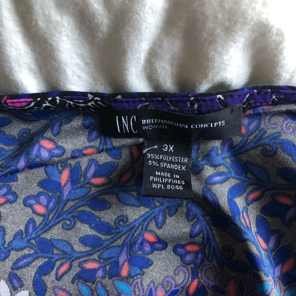 Colourful asymmetrical pattern dress - Picture 3 of 3